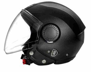 Studds Urban Black with Black Strip Open Face Helmet (L)