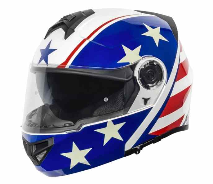 VCAN VX28 Full Face Modular Flip-Up Motorcycle Helmet