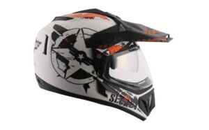 Vega off Road ABS D/V Secret Dull White Black Helmet