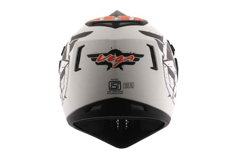 Vega off Road ABS D/V Secret Dull White Black Helmet